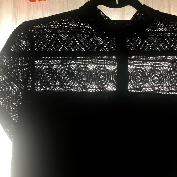 Mock Neck Sheer Cutout Maxi Dress - Picture 2 of 4